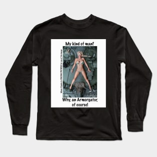 Armorgator Babe 13 - White Background Long Sleeve T-Shirt